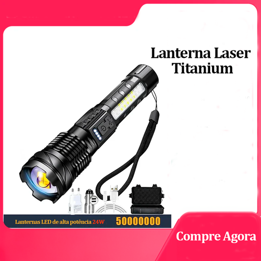 Laser Titanium Flashlight