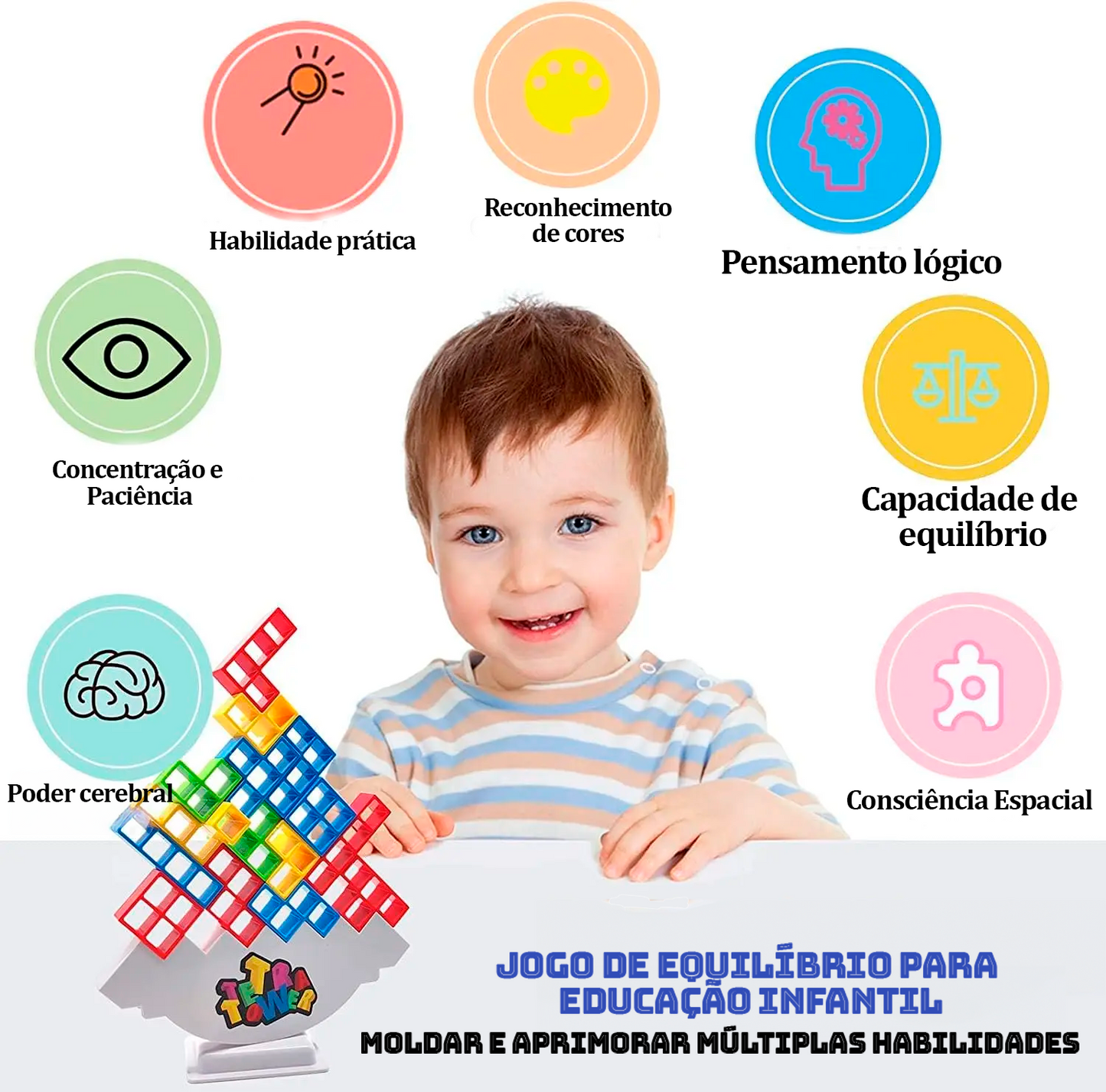 Team Tetris Game for Kids and Adults