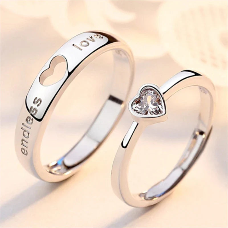 Sun and Moon Adjustable Ring Set