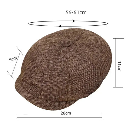 Peaky Blinders Style Octagonal Cap