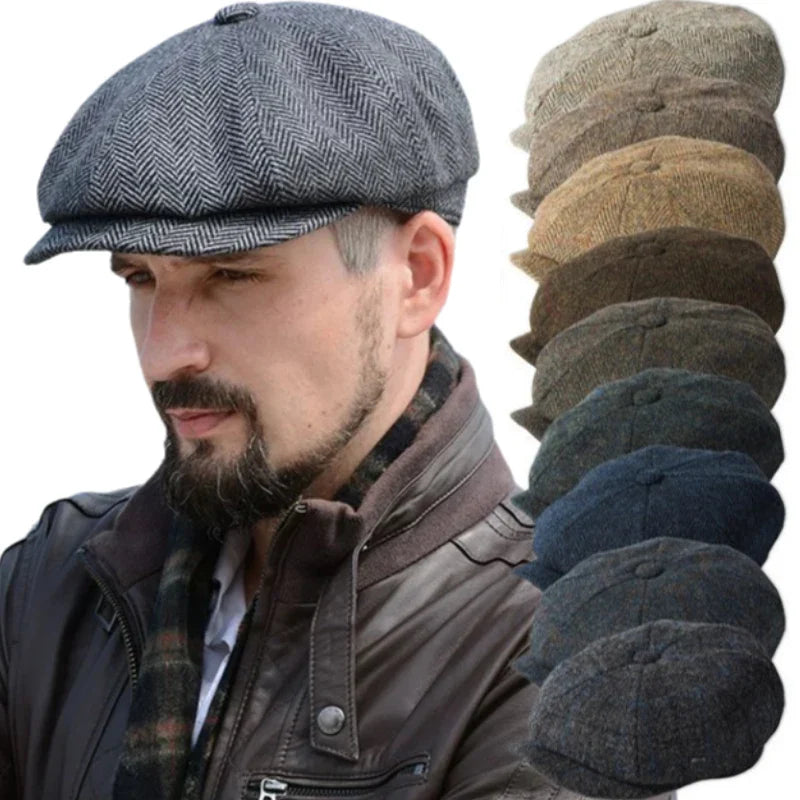 Peaky Blinders Style Octagonal Cap