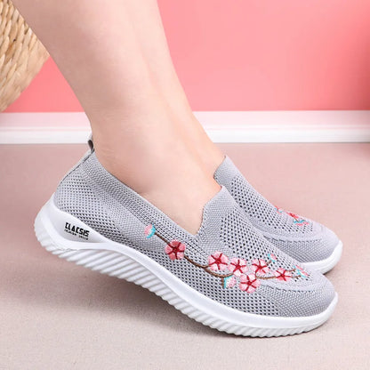 Feminine Comfort Flower Sneakers