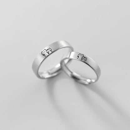 Sun and Moon Adjustable Ring Set