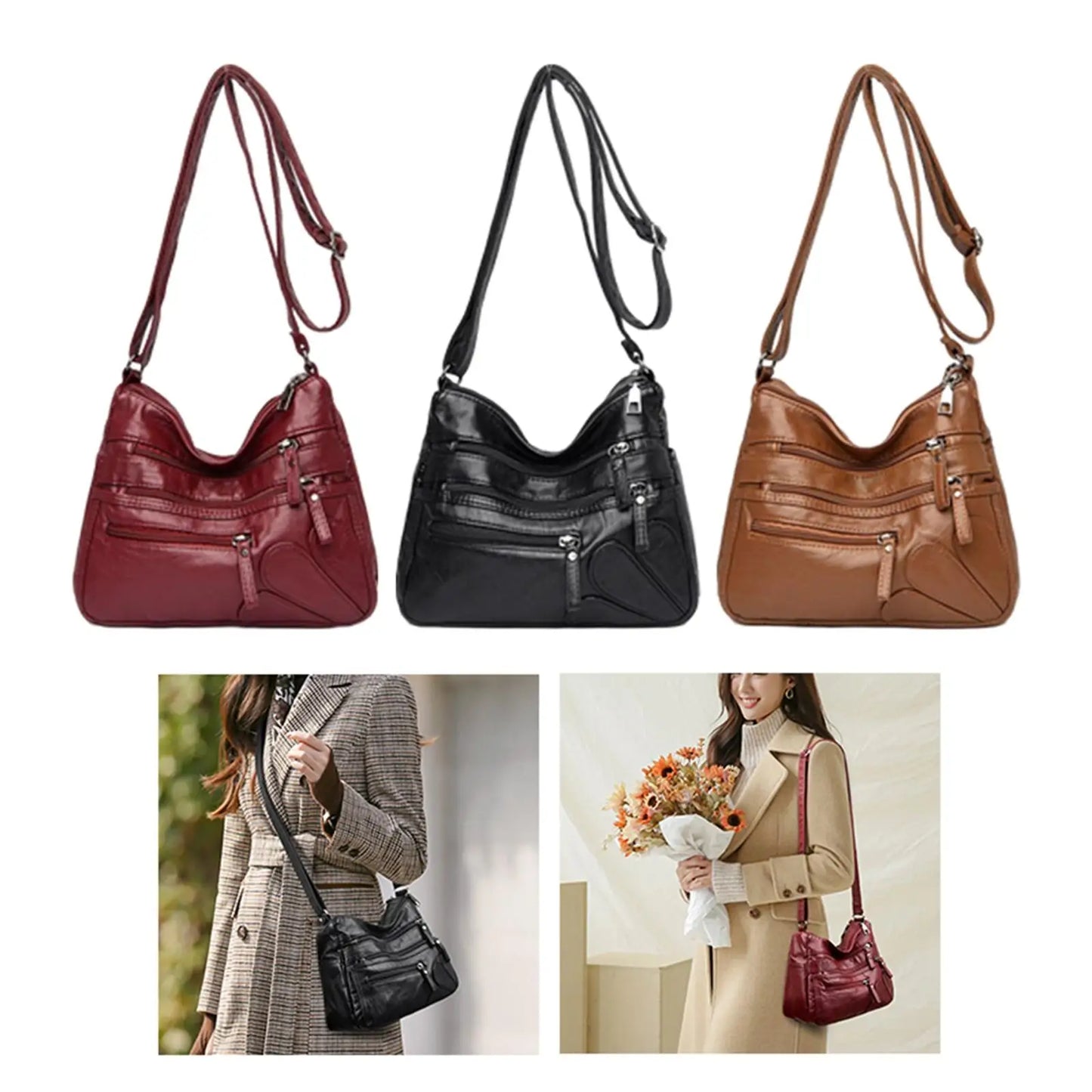 Luxury Leather Shoulder Bag