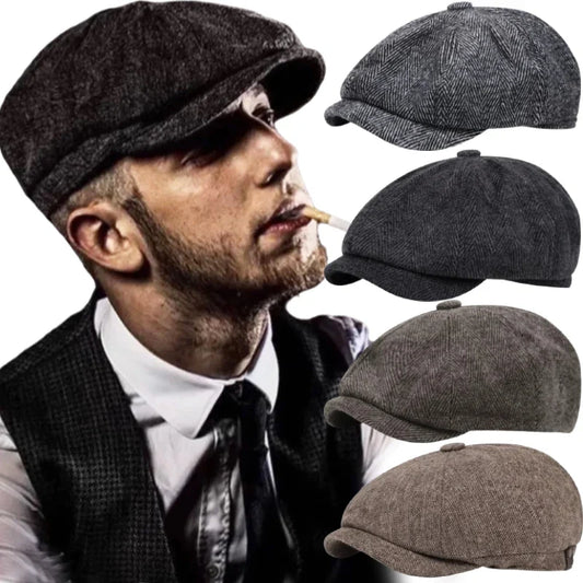 Peaky Blinders Style Octagonal Cap